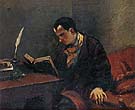Portrait of Baudelaire c1848 - Gustave Courbet