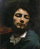 Self Portrait Man with Pipe c1848 - Gustave Courbet