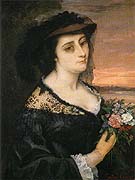 Portrait of Laure Borreau 1863 - Gustave Courbet