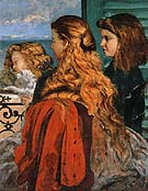 Three English Girls at a Window 1865 - Gustave Courbet reproduction oil painting