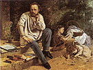 The Proudhon Family in 1853 - Gustave Courbet reproduction oil painting