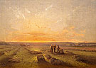 Last Rays of the Sun on a Field of Sainfoin 1870 - Antoine Chintreuil reproduction oil painting