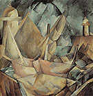 Harbour in Normandy 1909 - Georges Braque reproduction oil painting