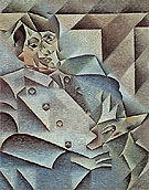 Portrait of Picasso 1912 - Juan Gris reproduction oil painting