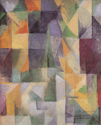 Window Open Simultaneously First Part Third Motif 1912 - Robert Delaunay reproduction oil painting