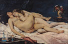Le Sommeil Sleep 1886 - Gustave Courbet reproduction oil painting