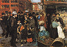 Hester Street 1905 - George Luks reproduction oil painting