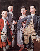 The Rapalje Children c1768 - John Durand reproduction oil painting