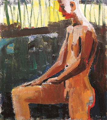 Bather with Knee Up 1957 - David Park reproduction oil painting
