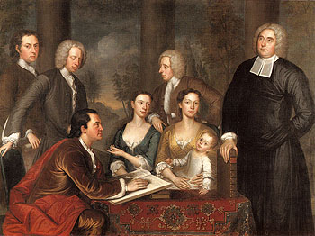 The Bermuda Group 1729 - John Smibert reproduction oil painting