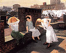 Sunday Women Drying Their Hair 1912 - John Sloan reproduction oil painting