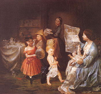 War Spirit at Home 1866 - Lilly Martin Spencer reproduction oil painting