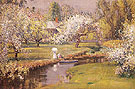Lady with Parasol Ipswich c1889 - Theodore Wendel reproduction oil painting