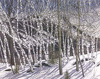 Back of Hatchett 1978 - Neil Welliver reproduction oil painting