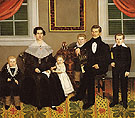 Joseph Moore and His Family c1839 - Erastus Salisbury Field reproduction oil painting