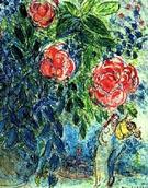 Lovers and Flowers - Marc Chagall