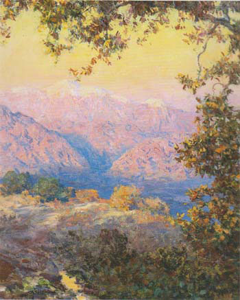 Sunset Glow Sunset in the High Sierras 1921 - Guy Rose reproduction oil painting