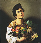 Boy with Basket of Fruit c1593 - Caravaggio reproduction oil painting