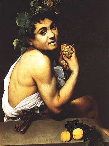 Ill Bacchus c1593 - Caravaggio reproduction oil painting