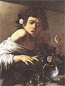 Boy Bitten by a Lizard c1595 - Caravaggio reproduction oil painting