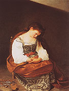 Repentant Magdalene c1596 - Caravaggio