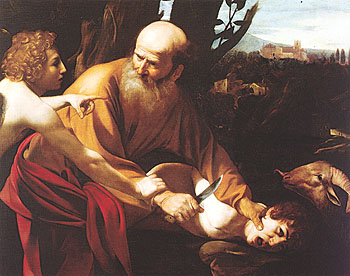 The Sacrifice of Isaac 1603 - Caravaggio reproduction oil painting