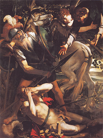 The Conversion of Saint Paul c1600 - Caravaggio reproduction oil painting