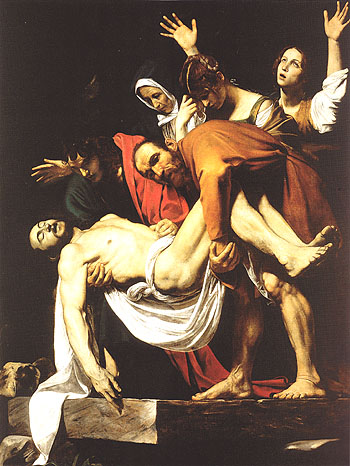 The Entombment c1602 - Caravaggio reproduction oil painting