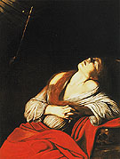 Saint Mary Magdalene in Ecstasy 1606 - Caravaggio reproduction oil painting