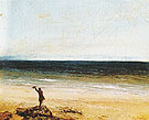 The Sea at Palavas 1854 - Gustave Courbet reproduction oil painting