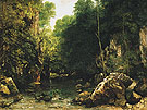 The Shaded Stream 1865 - Gustave Courbet reproduction oil painting