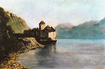 The Chateau de Chillon 1874 - Gustave Courbet reproduction oil painting