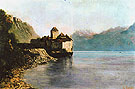 The Chateau de Chillon 1874 - Gustave Courbet