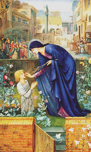 The Prioresss Tale c1865 - Edward Burne-Jones reproduction oil painting