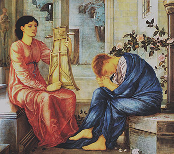 The Lament c1865 - Edward Burne-Jones reproduction oil painting