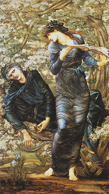 The Beguiling of Merlin c1873 - Edward Burne-Jones reproduction oil painting