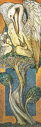 The Pelican in Her Piety 1880 - Edward Burne-Jones reproduction oil painting