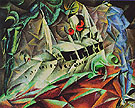 Steamer Odin I Leviathan 1917 - Lyonel Feininger reproduction oil painting