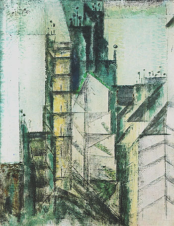 Rue St Jacques Paris 1953 - Lyonel Feininger reproduction oil painting