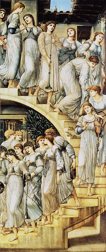 The Golden Stairs c1876 - Edward Burne-Jones reproduction oil painting