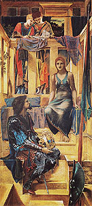 King Cophetua and the Beggar Maid c1883 - Edward Burne-Jones reproduction oil painting