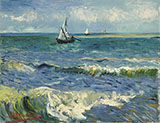 Seascape at Saintes Maries Arles early June 1888 - Vincent van Gogh