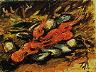 Still Life with Mussels and Shrimps 1886 - Vincent van Gogh reproduction oil painting