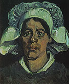 Peasant Woman Portrait of Gordina de Groot 1881 - Vincent van Gogh reproduction oil painting