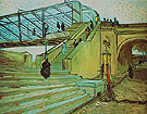 The Trinquetaille Bridge Arles 1888 - Vincent van Gogh reproduction oil painting