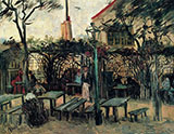 Terrace of a Cafe On Montmartre La Guinguette - Vincent van Gogh reproduction oil painting