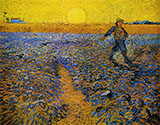 Sower with Setting Sun After Millet 1888 - Vincent van Gogh