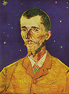 Portrait of Eugene Boch The Poet 1888 - Vincent van Gogh reproduction oil painting