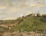 The Hill of Montmartre with Stone Quarry 1886 - Vincent van Gogh reproduction oil painting