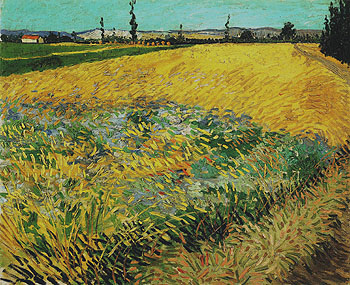 Wheatfield June 1888 - Vincent van Gogh reproduction oil painting